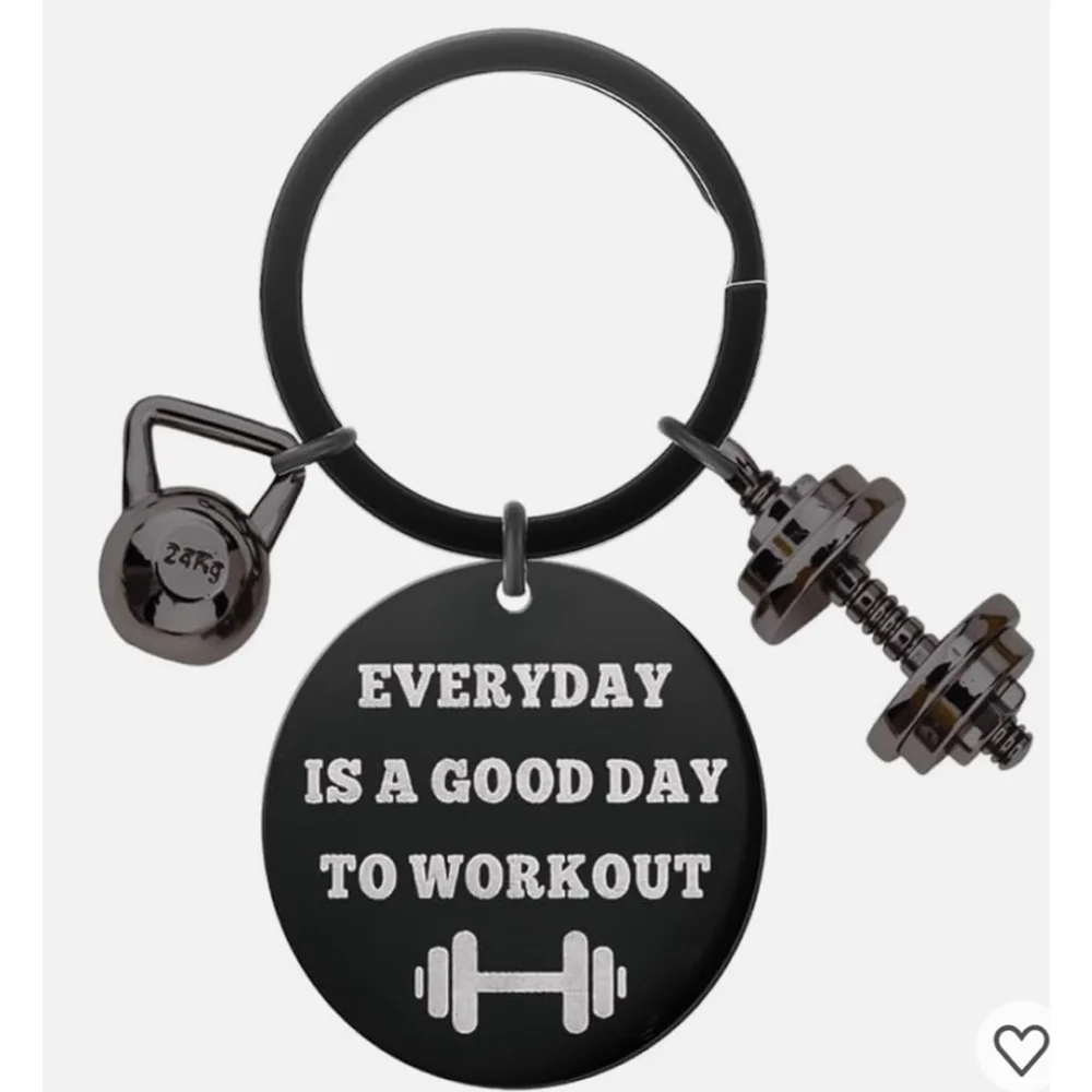 Kettlebell and Dumbbell Keychain | NWT | Gift